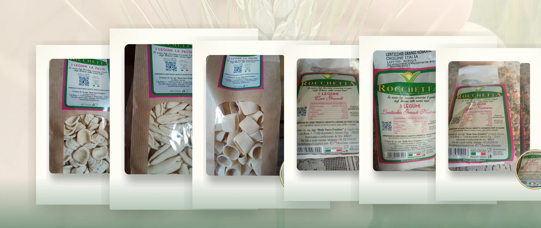 Selezione di prodotti Rocchetta Alimentari